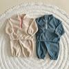 Men's and Children's Double-Sided Fleece Stand Collar Zipper Set: Autumn/Winter Casual and Plus Velvet Sportswear Two-Piece.