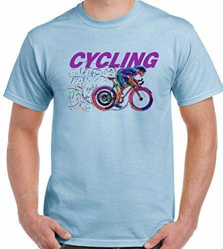 Cycling T-Shirt Funky Vibrant Mens Cycling Cyclist Bike Bicycle Road Racer 4XL