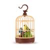 Voice Activated Induction Birds Birdcage Toy Talking Chirping Fluttering Parrot Birds Toys Gifts Simulation Bird Cage Fake Bird