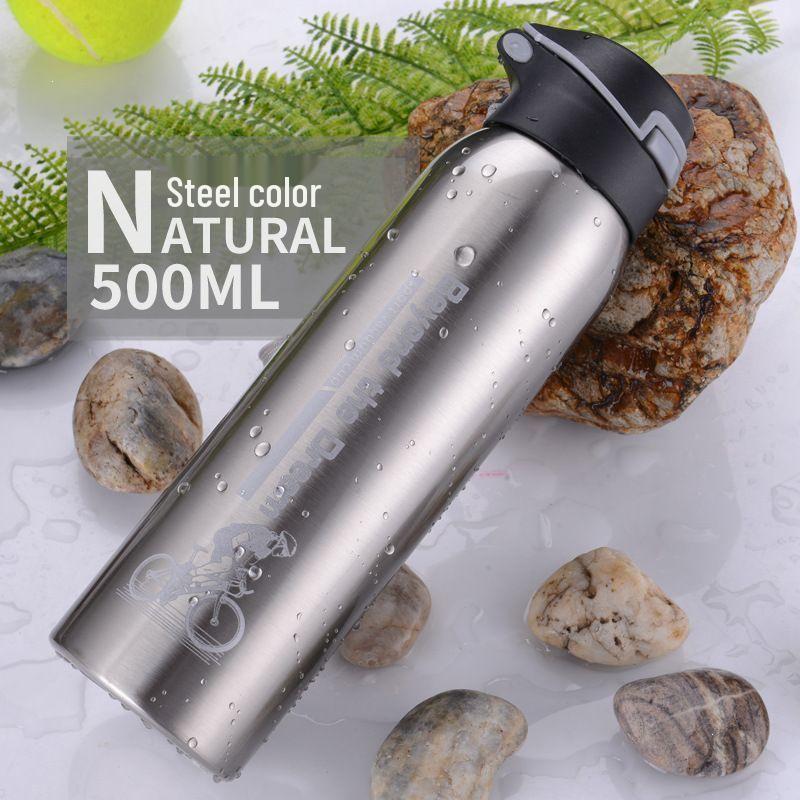 Stainless Steel Insulated Cycling Water Bottle - Large Capacity