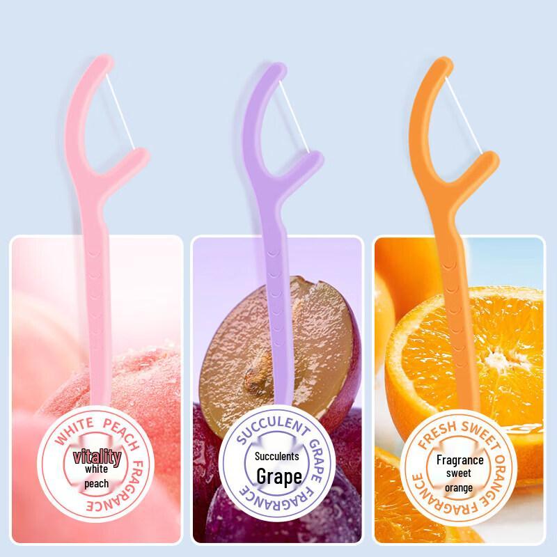 GRAREY Fruit Flavor Dental Floss Picks