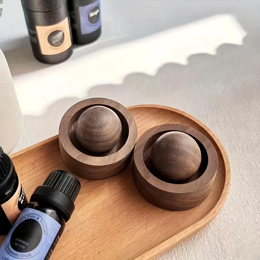 Elegantní dřevěný aroma difuzér, otočný design pro interiér auta a ložnici, nehořlavý, perfektní nápad na dárek - Zlepšuje kvalitu vzduchu vůní