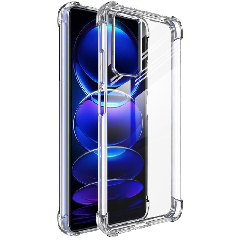 

IMAK For Xiaomi Redmi Note 12 Pro 4G/Note 11 Pro 4G (MediaTek)/11 Pro 5G (Qualcomm) Phone Case Airbag Clear TPU Cover Transparent