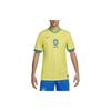 New Nike Brazil 2024 Stadium Home Men's Nike Dri FIT Soccer Replica Jersey FJ4284-706