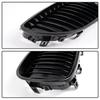 MAGICKIT One Pair Front Grilles for BMW E60 E61 5 Series M5 525I 525Xi 528I 528Xi 530I 530Xi 2004-2009 Gloss Black Accessories QCYZR1