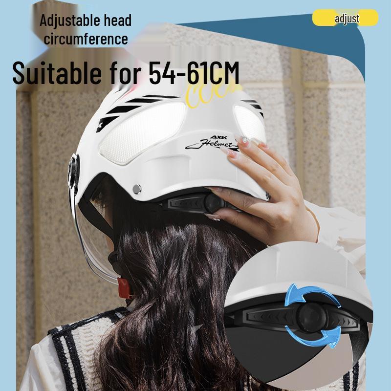 3C Certified Summer Electric Motorcycle Helmet: Sun Protection, Safety, Universal Fit for Men and Women