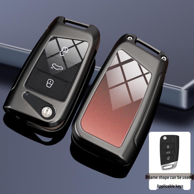 Compatible Key Case for Volkswagen Cars: 24 Sagitar, Bora, Golf 7, Tiguan L, Tayron, Yi, Magotan, and 23 Model CC.