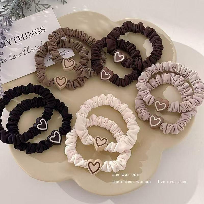 Heart-Shaped High Elasticity Hair Tie for Women – Perfect for Ponytails & Buns