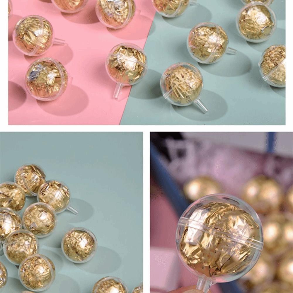 100pcs Transparent Chocolate Flower Plate Box DIY Handmade Plastic Chocolate Wrapper Case Practical Chocolate Ball Holder