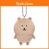 Plush Chiikawa Black Bear Expression Hanging Keychain Collectors Bag Ornament