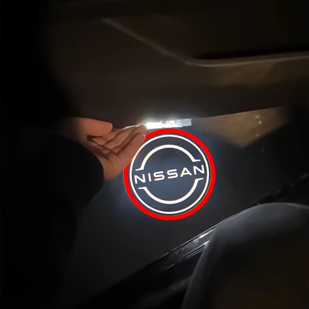 Lfcsw2 2Pcs Car Door Welcome Lights Led Projector Courtesy Lamp For Nissan Maxima 2004-2020 2019 TITAN AMADAR TEANA ALTIMA  Accessories