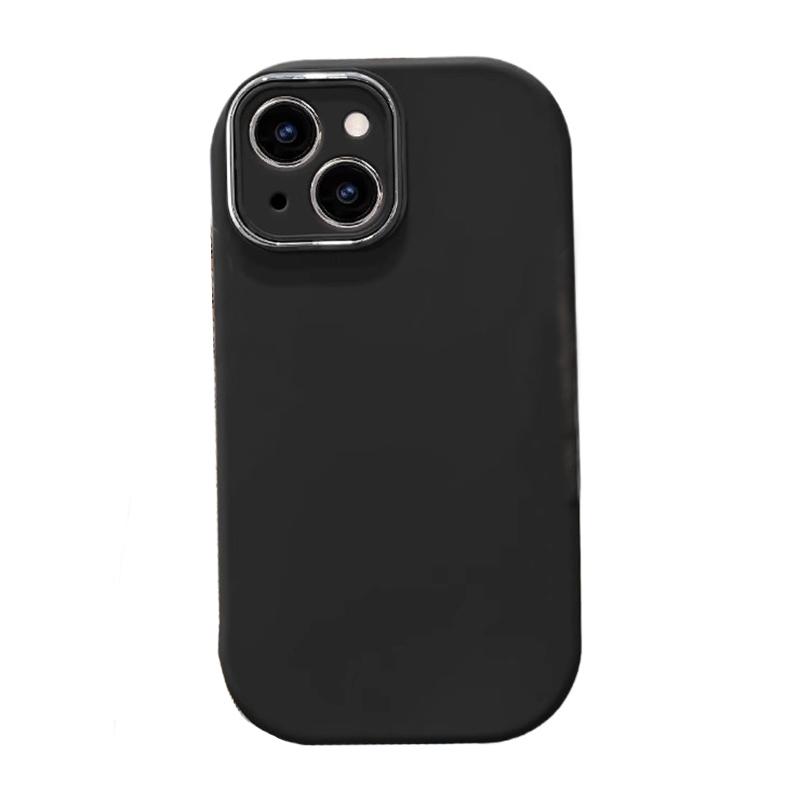 Candy Color Oval Matte Soft Silicone Protective Phone Cover Case For iPhone 11 12 13 14 15 Plus 16 17 Pro Max