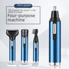 USB Rechargeable 4-in-1 Electric Trimmer for Men: Nose, Sideburns, and More
