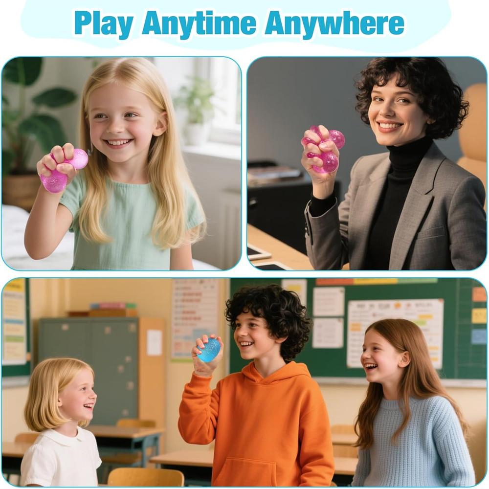 1 ks texturovaná mačkací hračka s výplní z maltózového cukru, kostka na zmáčknutí s vysokou hustotou, kostka na odbourání stresu, cukrové kuličky, Fidget hračky pro děti i dospělé