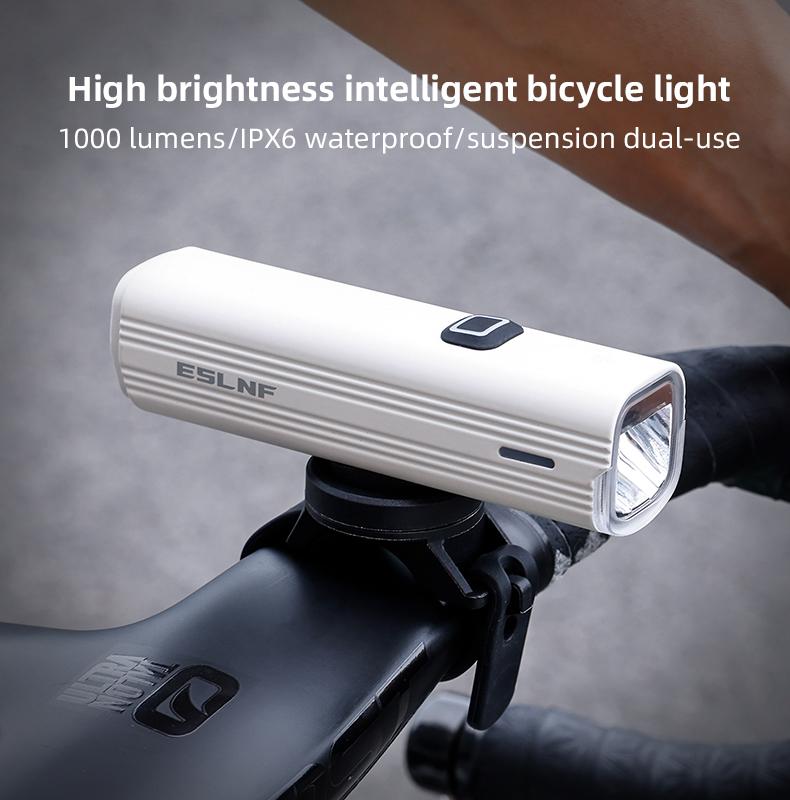 ESLNF 1000lm High Light MTB Road Bike Front Light Aluminum Alloy Night Safety Cycling Light Rainproof Bicycle Headlight