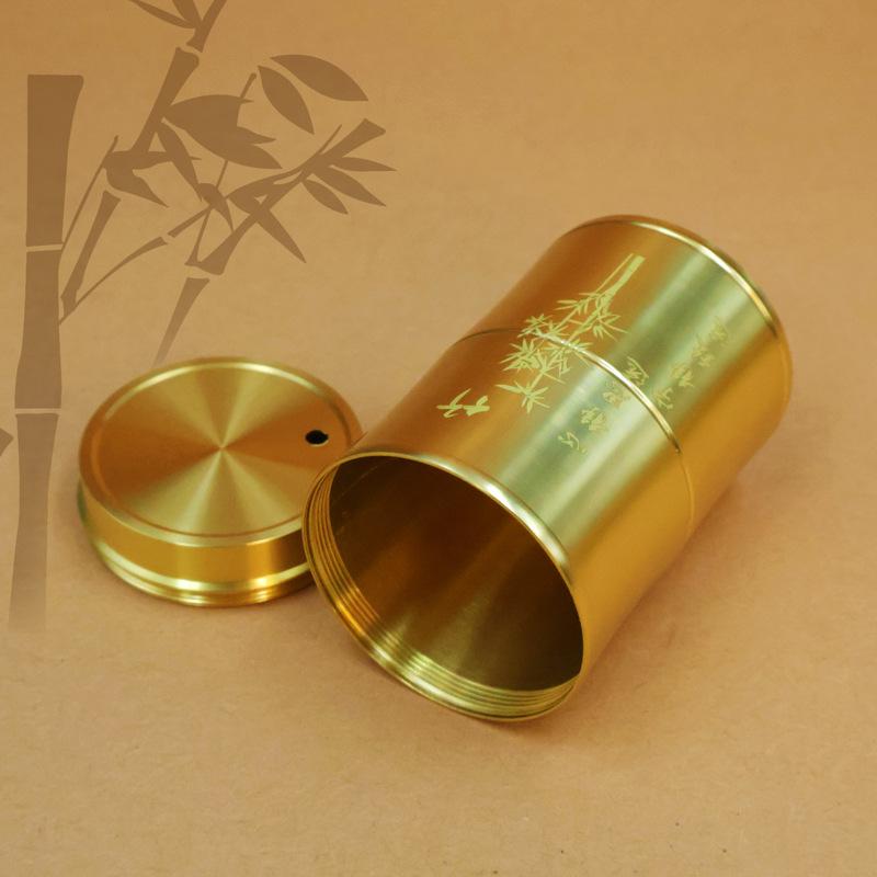 Brass Holder Household Portable High-end Toothpick Container Box Bedroom Restaurant Living Room Dustproof Drop-resista