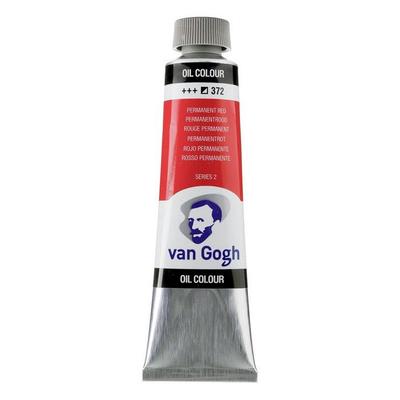 Oil Paint - Permanent Red - 372 - With Safflower Oil - Van Gogh - 40ml
