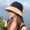 Japanese Bowtie Fisherman Hat Crochet Knitted Bucket Hat Lovely Bow Sun Hat  Beach