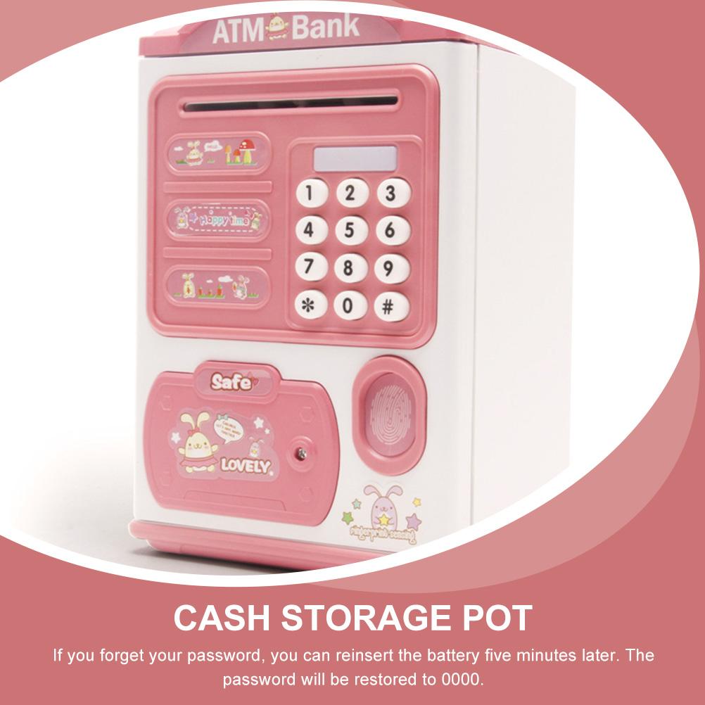 Münz-Sparschwein Spielzeug Kind Fingerabdruckerkennung Kunststoffe Aufbewahrungstopf