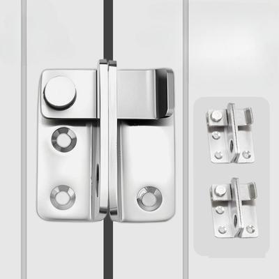 1-10PCS Heavy Duty Stainless Steel Locking Bolt for Cabinet Wardrobe with Lock and Latch for Bathroom Security Door