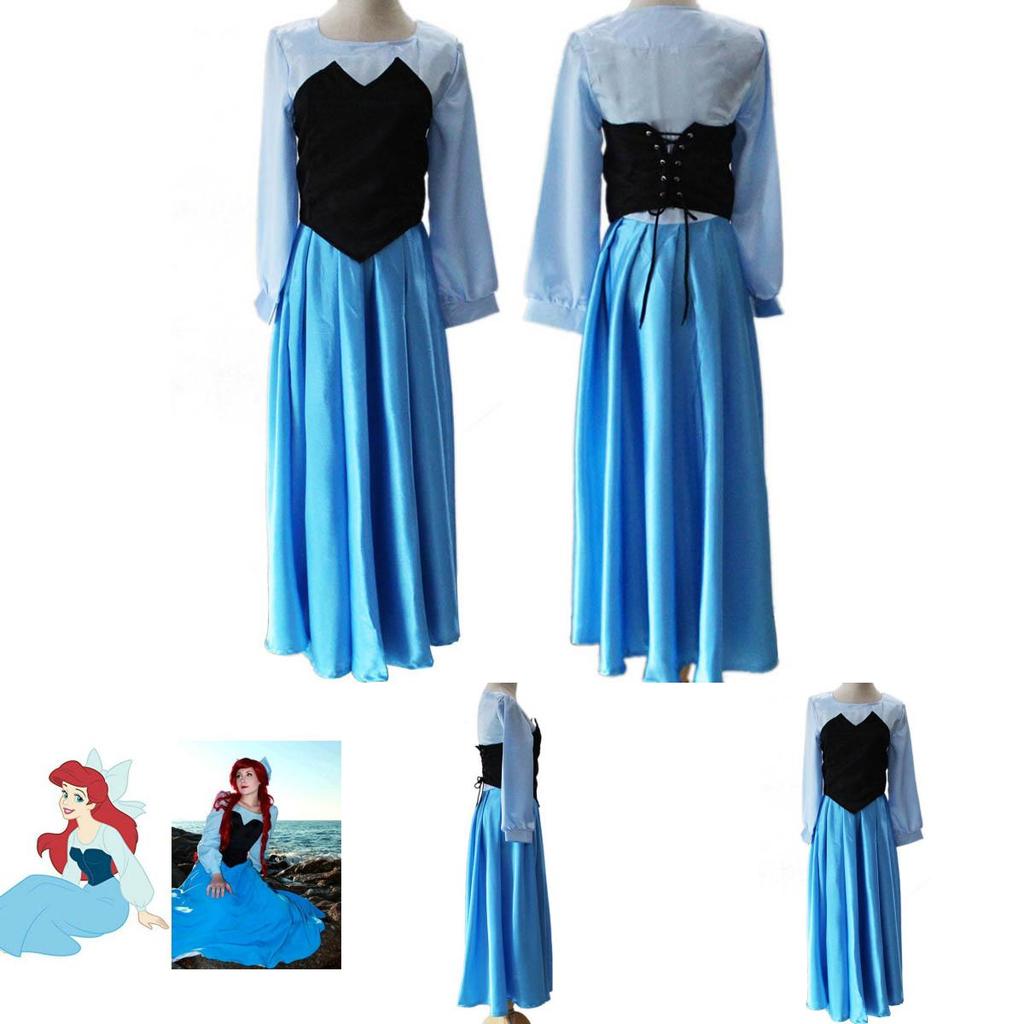 Atemberaubendes Arielle Meerjungfrau Kleid Cosplay Kostüme für Frauen Perfekt für Partys
