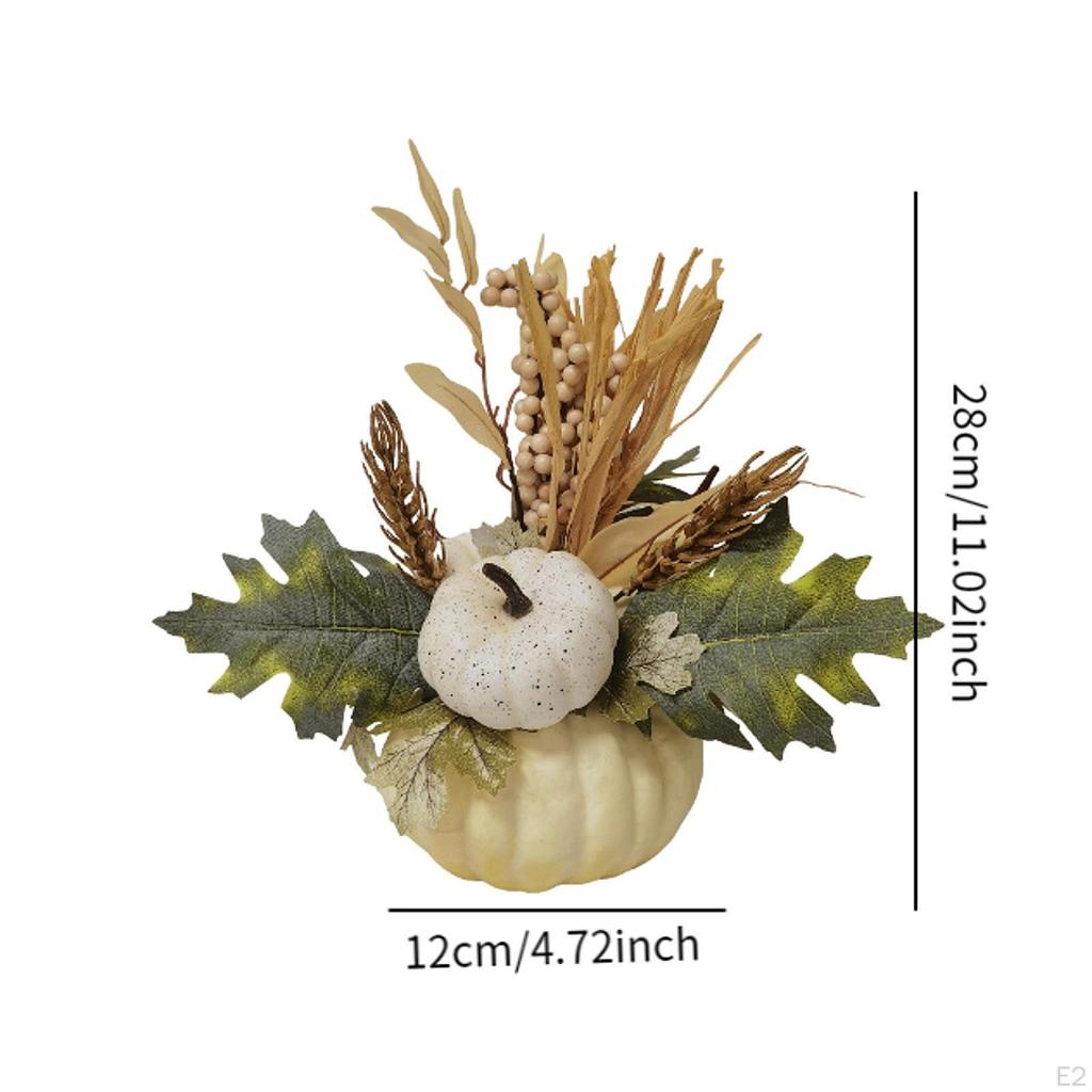 Artificial Pumpkin Pot Ornament Halloween Decoration Party Decor DIY Craft Harvest Fall