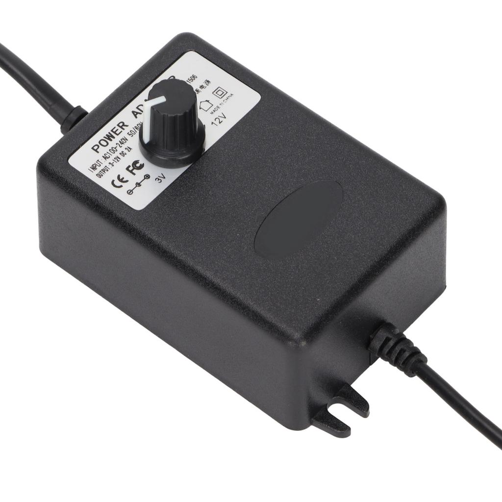 Power Adapter Adjustable Voltage Speed Regulation 24W 2A Fast Charging Computer Power Adapter