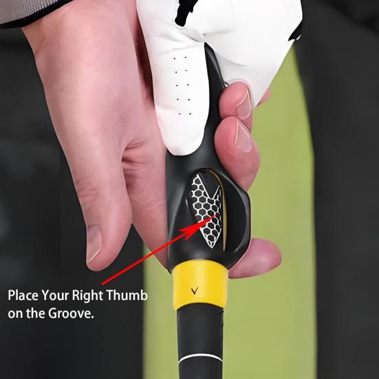 Golf Grip Trainer Right-Handed Golf Swing Trainer Golf Club Grip Training Aid to Help Correct Hand Position Enhance Grip Strength Precision And Swing