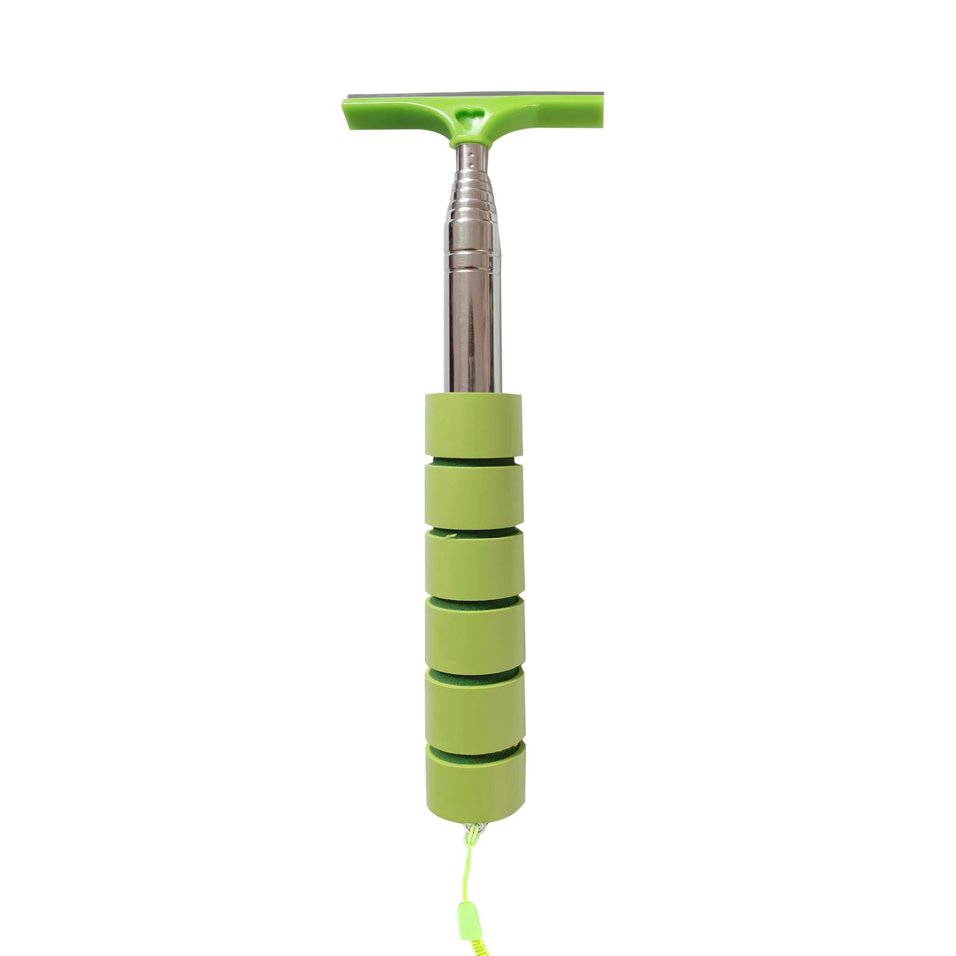 

1pc car rearview mirror wiper telescopic car rearview mirror wiper long handle car cleaning tool rearview mirror glass defogger зелёный