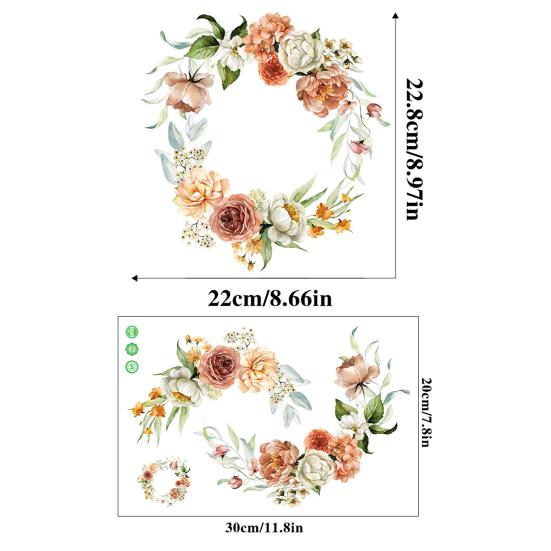 Sticker Removable Self-adhesive Waterproof PVC Bathroom Wall Art Decoration Decal Home Supplies