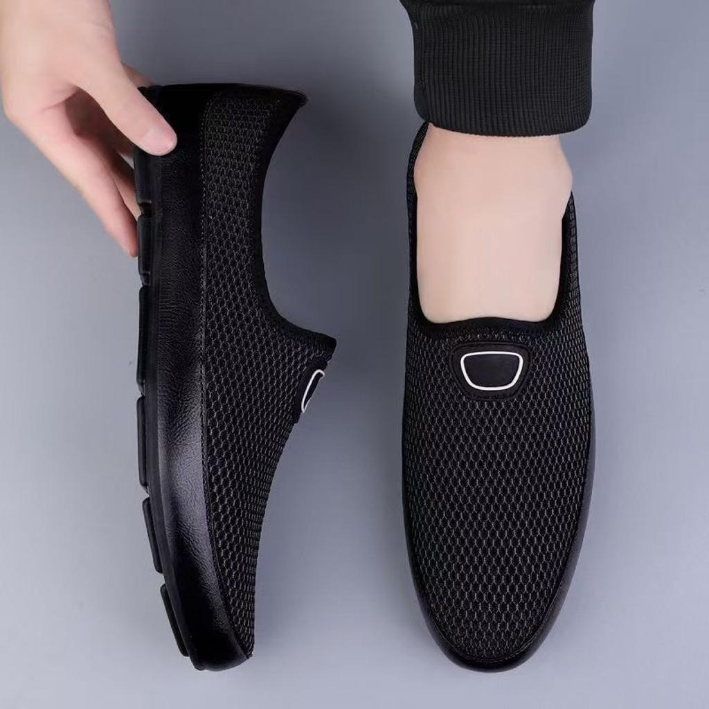 Hot-selling hollow breathable casual shoes summer foot cover comfortable Doudou shoes punching breathable mesh shoes