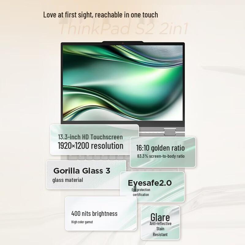 Lenovo ThinkPad S2 2-in-1 13.3-inch Ultra-Core Business Laptop (CN version)