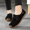 Spring Single Shoes Women Really Versatile Bean Shoes Comfortable Women Casual Flat Single Shoes Lace Up