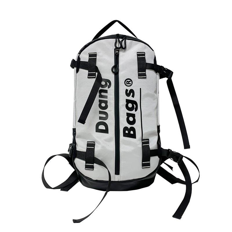 Schoolbag trendy brand backpack men ins tooling trendy cool skateboard bag outdoor hiking camping large capacity travel backpack