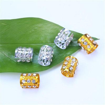 5 Pcs Metal African Hair Rings Beads Cuffs Tubes Charms Dreadlock Dread Hair Braids Jewelry Decoration Accessories