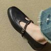 First layer of sheepskin~ French single shoes women's flat 2025 new versatile small leather shoes with skirts retro Mary Jane shoes