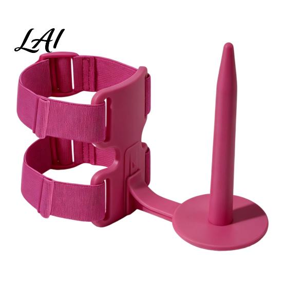 Smooth Rotation Yarn Spinner Wearable Holder with Arm Strap Rotating Ball Dispenser Armband Adjustable Anti-Tangle Stand Crocheting & Knitting