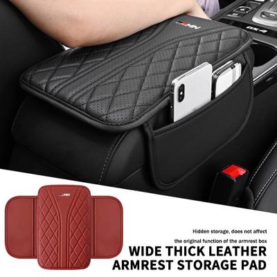 Car Center Console Protector Cover Leather Car Armrest Box Cushion Pad For GRsport Hilux Aygo Yaris Corolla Rav4 CHR