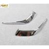 2P Fit For Mazda 3 Axela 2014-2016 Chrome Front Bumper Fog Light Lamp Cover Trim