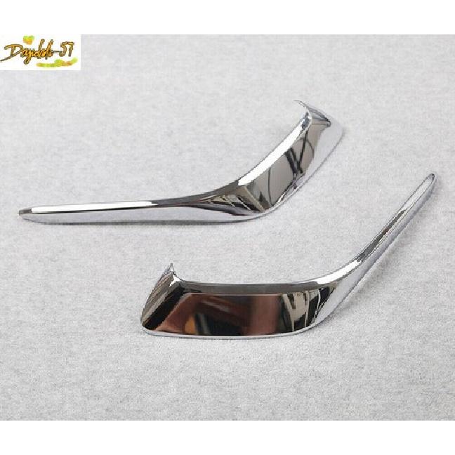 2P Fit For Mazda 3 Axela 2014-2016 Chrome Front Bumper Fog Light Lamp Cover Trim