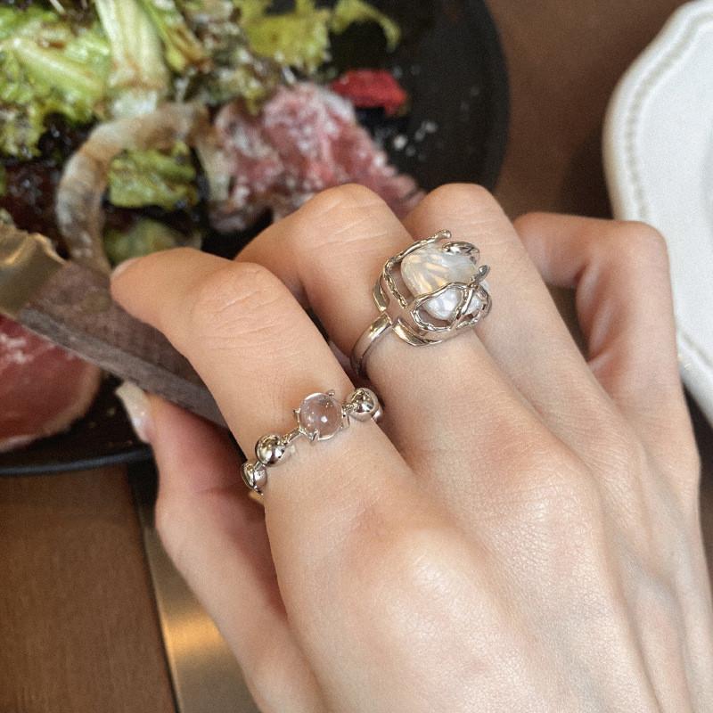 Adjustable 2023 Luxe Baroque Pearl Ring For Women Vintage Style Fashion Statement