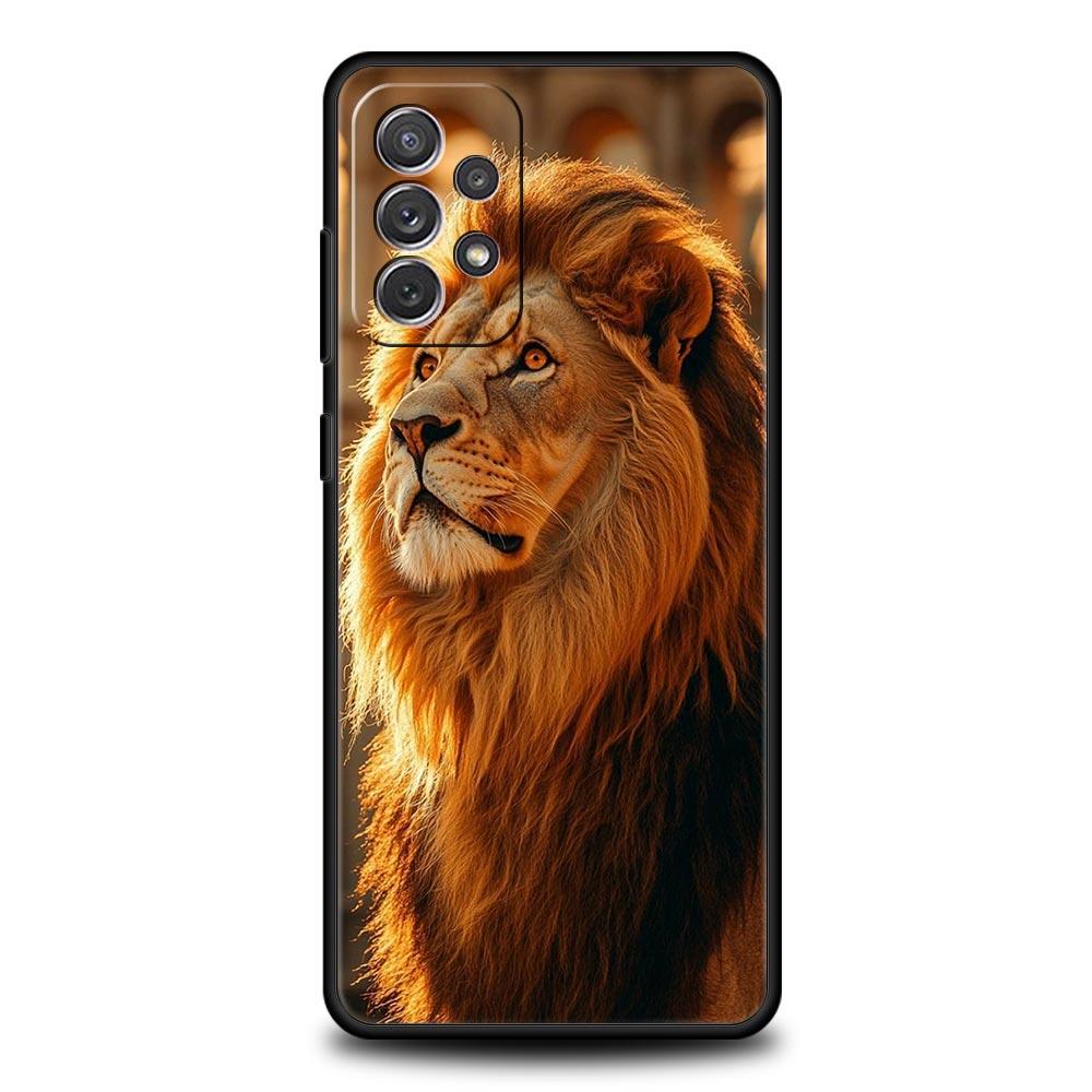 Lion King Animal Phone Case For Samsung Galaxy A17 A07 A55 A35 A25 A15 A05s A33 5G A31 A23 A21s A13 A41 A73 A53 A51 A71 Cover