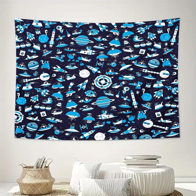Galaxy Tapestry Space Universe Celestial Wall Hanging Room Decor Aesthetic Home Decor Room Divider Backdrop