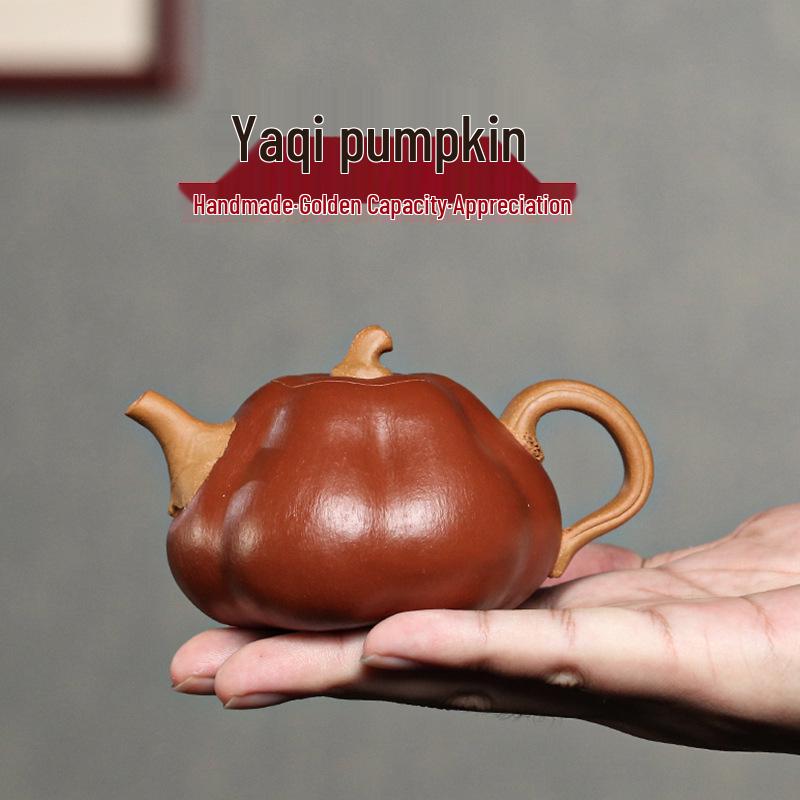 

Оригинальный тыквенный чайник из цзыша, сделанный вручную, тонкостенный, для кунг-фу, для домашнего использования
