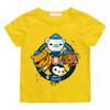 Summer Cartoon Print The Octonauts T-shirts Cartoon Boys/girls Manga 100%Cotton Short Sleeve BoysGirls High Quality T Shirt