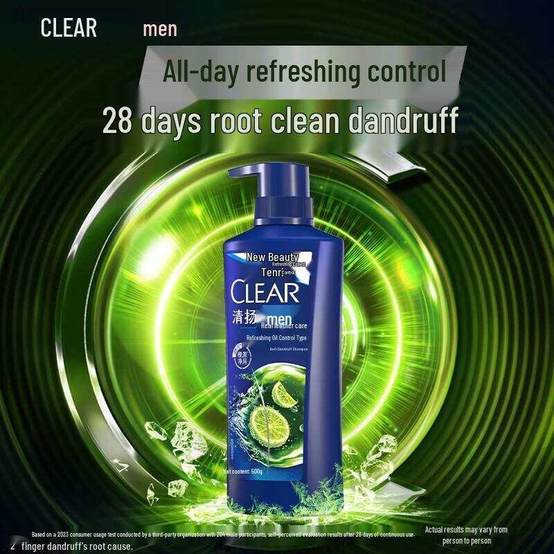 

Clear Men Anti-Dandruff Shampoo, Refreshing Oil Control