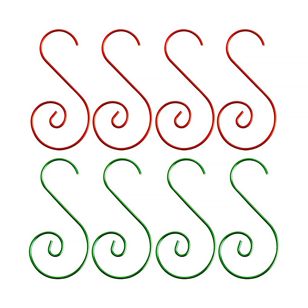 S-förmige Haken Spiralwirbel Ornamentaufhänger Aufbewahrungsorganizer Weihnachtsbaumdekorationszubehör Weihnachten 2020