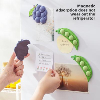 Granular Refrigerator Magnets, Magnetic Stickers, Fruit Magnets, Strong Magnetic Force Splicing and Disassembly Type Magnetic Stickers