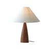 Solid Wood  Retro Fabric Desk Lamp Indoor Decor Atmosphere Bedroom Bedside  Living Room Tea Room Study Lamp
