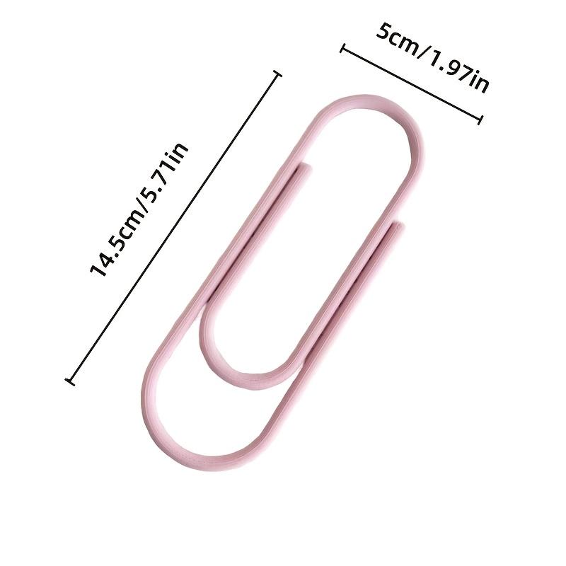 Enormous Paperclip Bookmarks Measuring 5.71 inch Made of Plastic Perfect for Book Lovers Students And Office Supplies